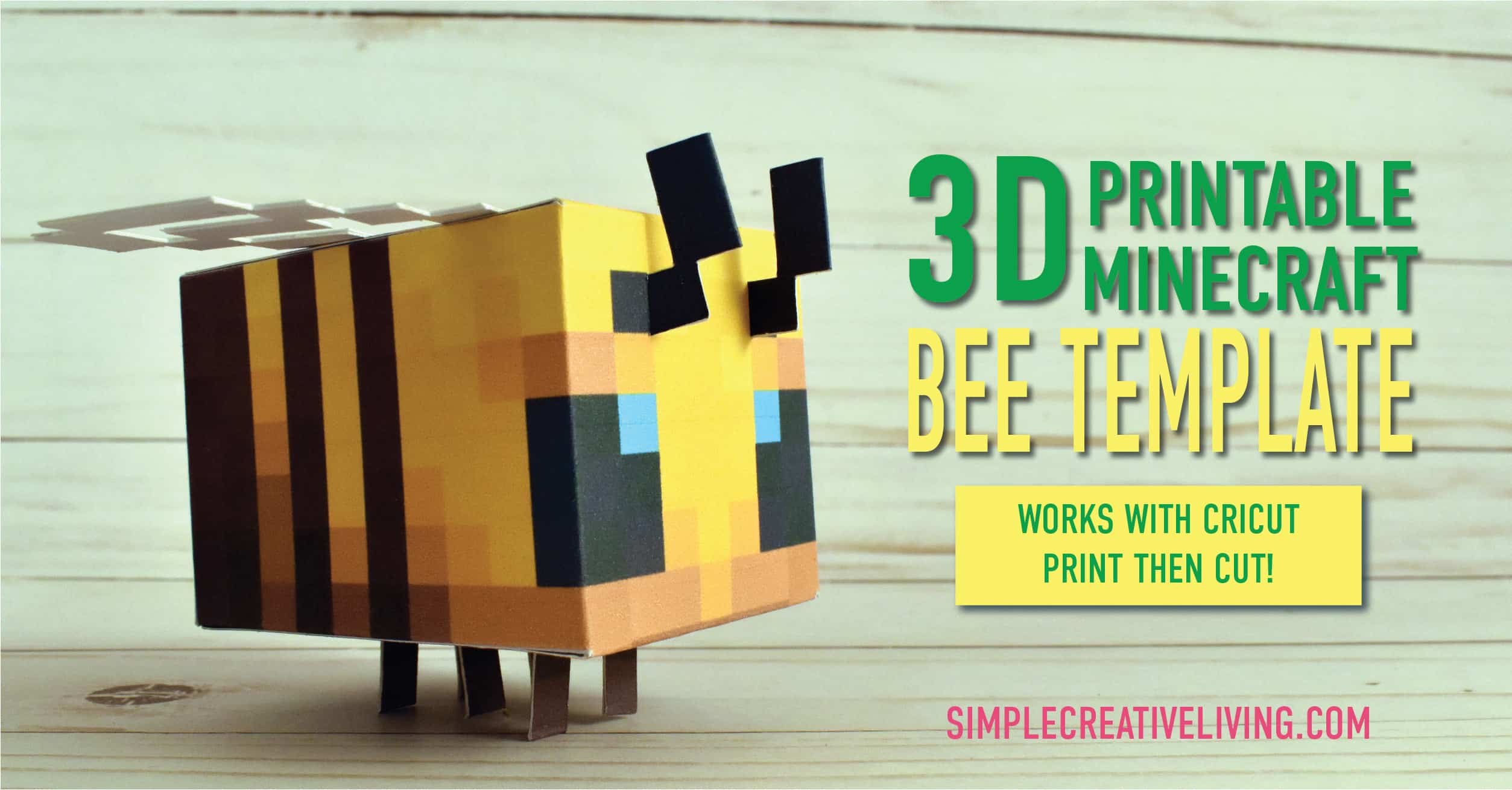 Featured image of post 3D Foldable Minecraft Bee