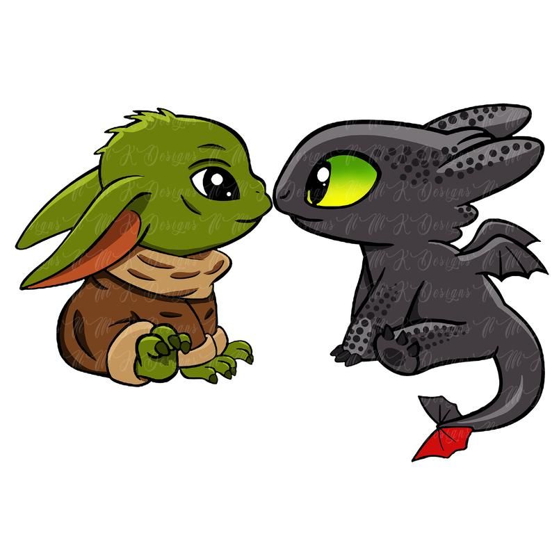 Featured image of post Baby Yoda And Toothless Drawing