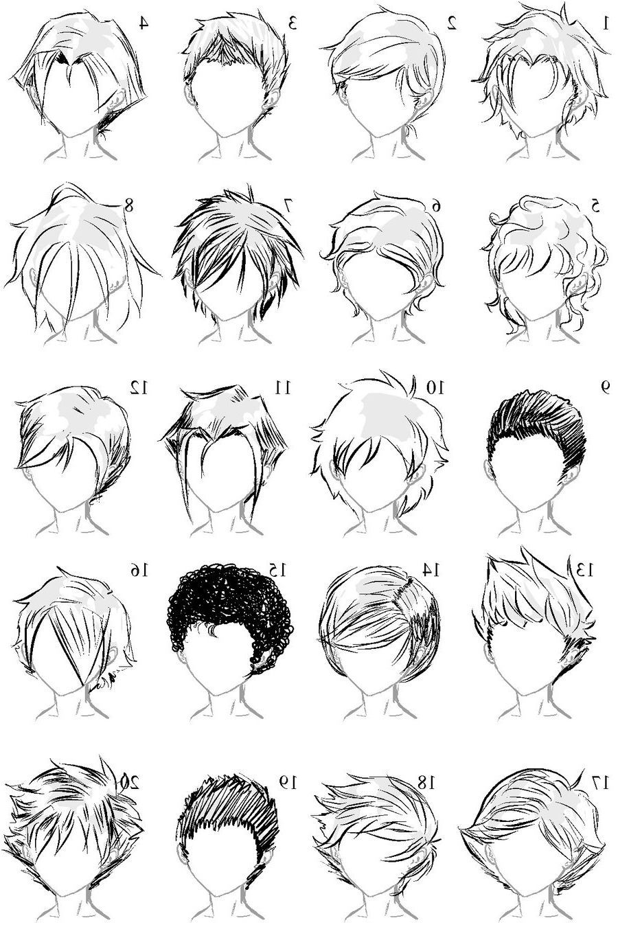 Featured image of post Curly Anime Boy Hair Base